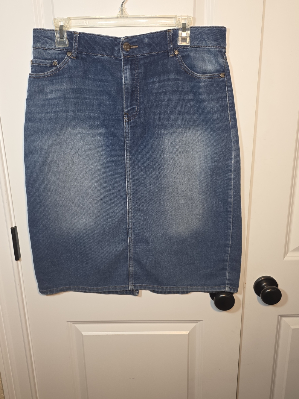 Women’s Blue Denim Pencil Skirt